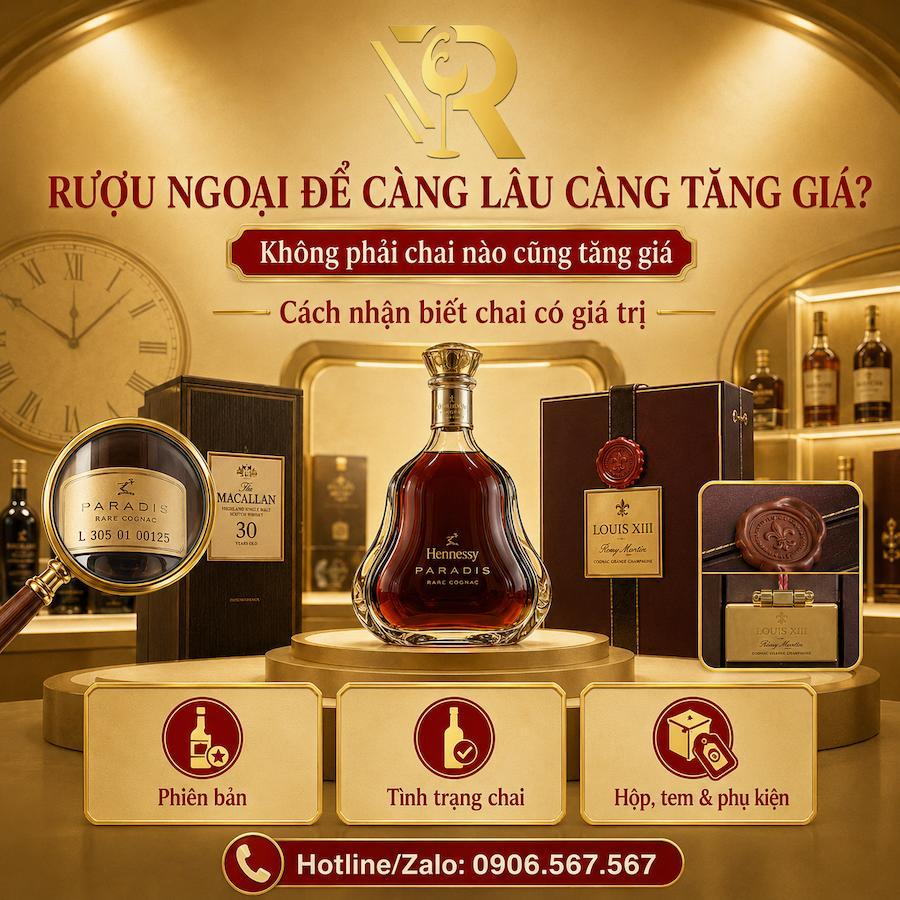 Thu mua rượu cũ tận nơi tại nhà